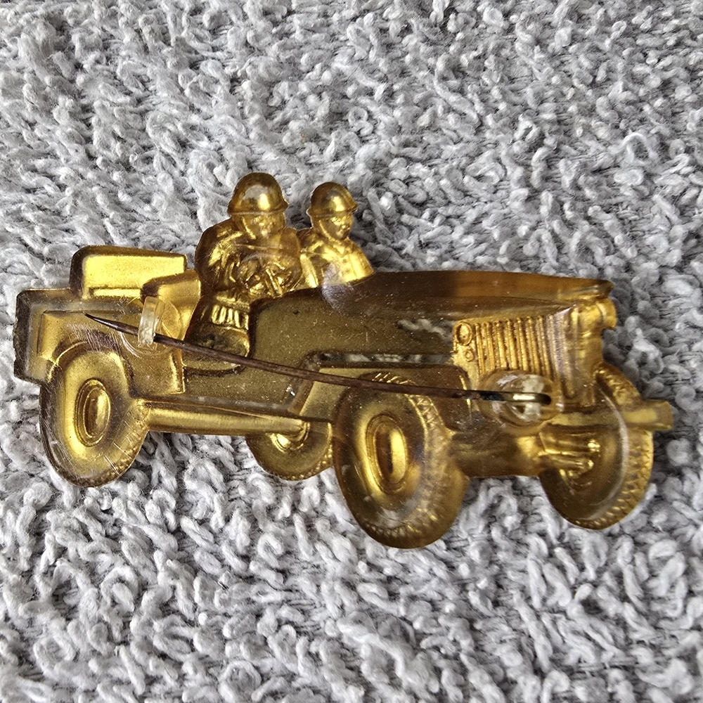 Army Jeep Brooch Pin - Picture 8 of 10